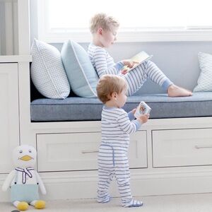 ❤️ Blogger’s Favorite - Blue & white stripe pajamas